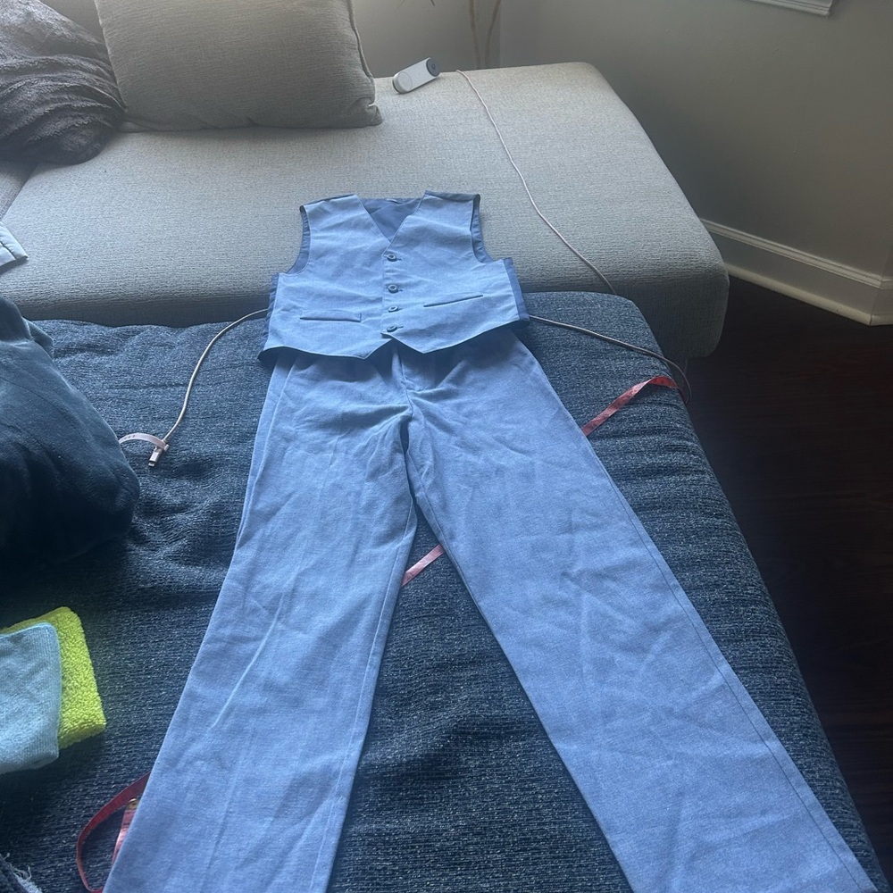 Izod Kids Matching Set - Blue Vest and Pants